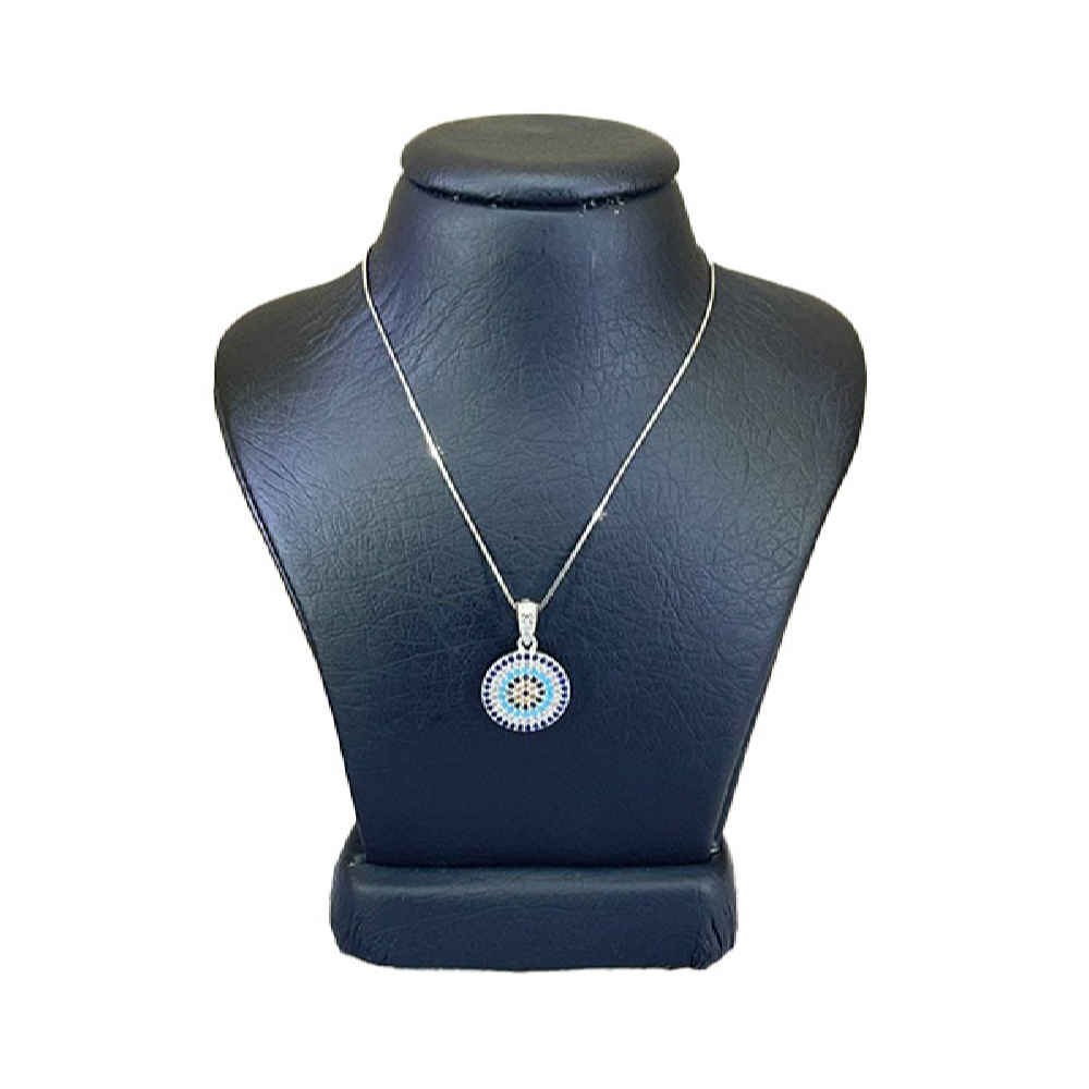 Price and Buy Silver Necklace with Evil Eye Theme Circle