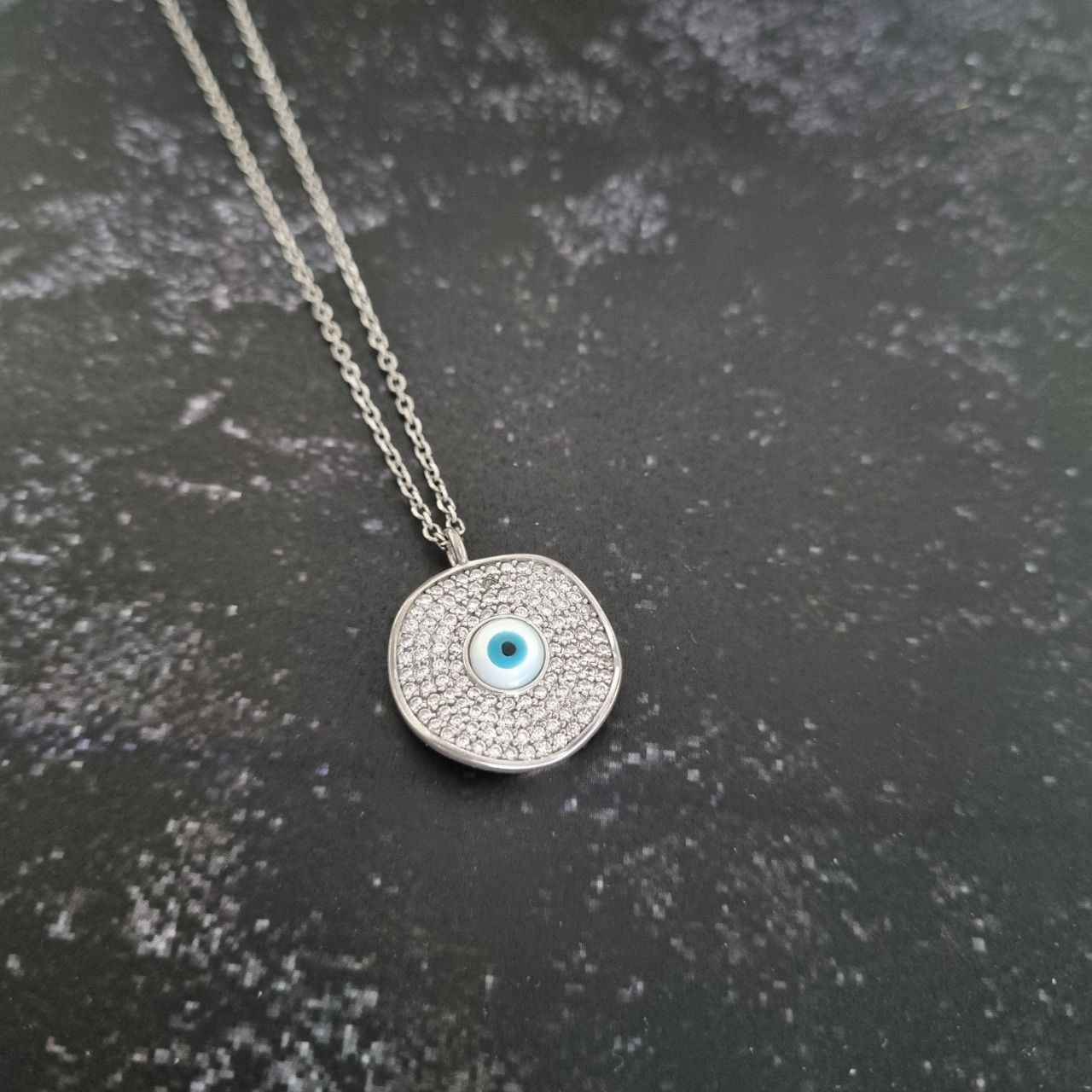 Price and Buy Silver Necklace with Evil Eye Theme Hanieh - Image 3