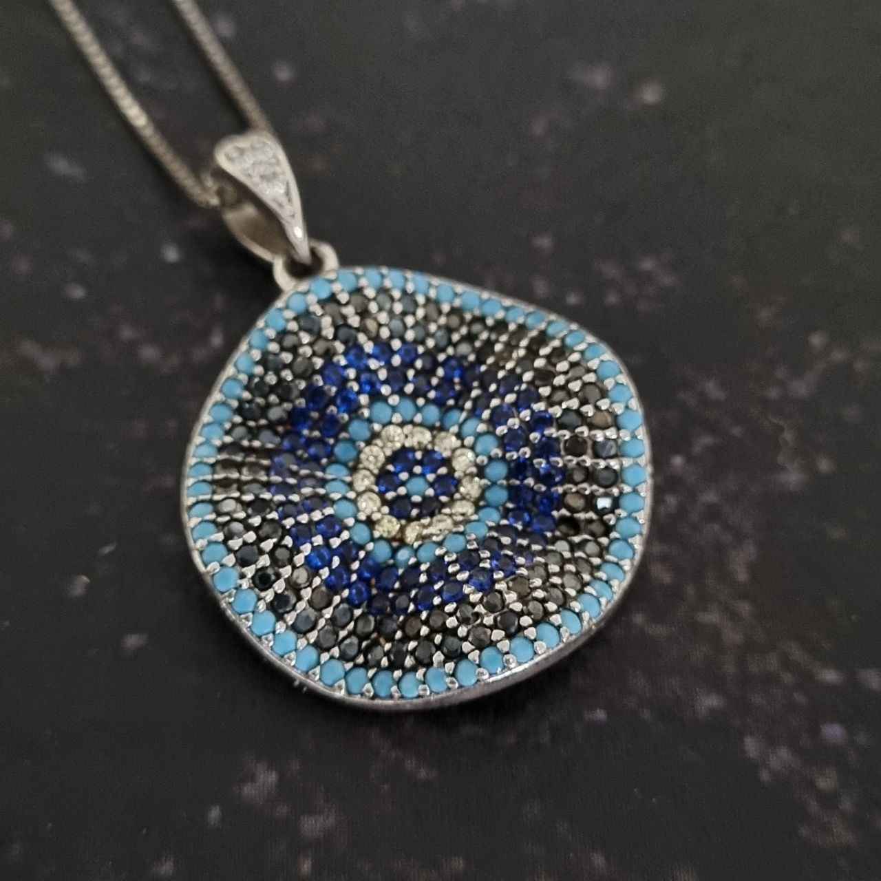 Price and Buy Silver Necklace with Evil Eye Theme Nahal - Image 3