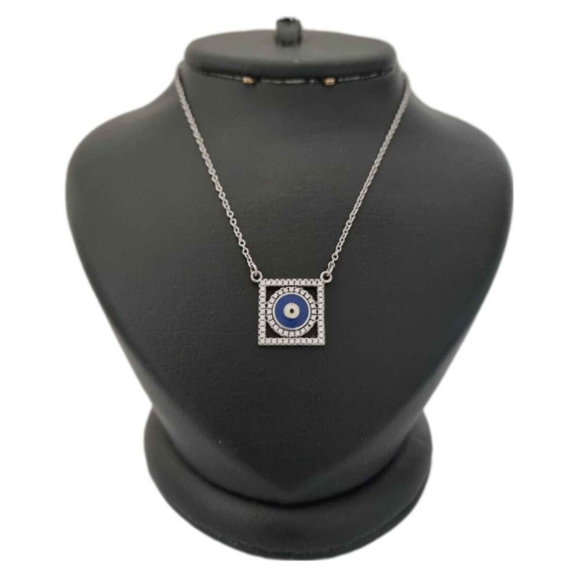 Price and Buy Silver Necklace with Evil Eye Theme Square