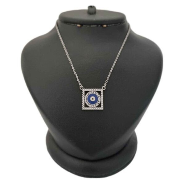 Price and Buy Silver Necklace with Evil Eye Theme Square_68fdf2556c0a0.jpeg Price and Buy Silver Necklace with Evil Eye Theme Square