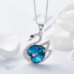 Price and Buy Silver Necklace with Swan Design for Women - Image 3