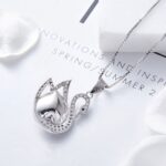 Price and Buy Silver Necklace with Swan Design for Women - Image 4