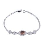 Price and Buy Silver Rhodium Plating Bracelet with Alexandrite Gemstone for Women