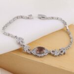 Price and Buy Silver Rhodium Plating Bracelet with Alexandrite Gemstone for Women - Image 3