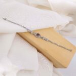 Price and Buy Silver Rhodium Plating Bracelet with Alexandrite Gemstone for Women - Image 6
