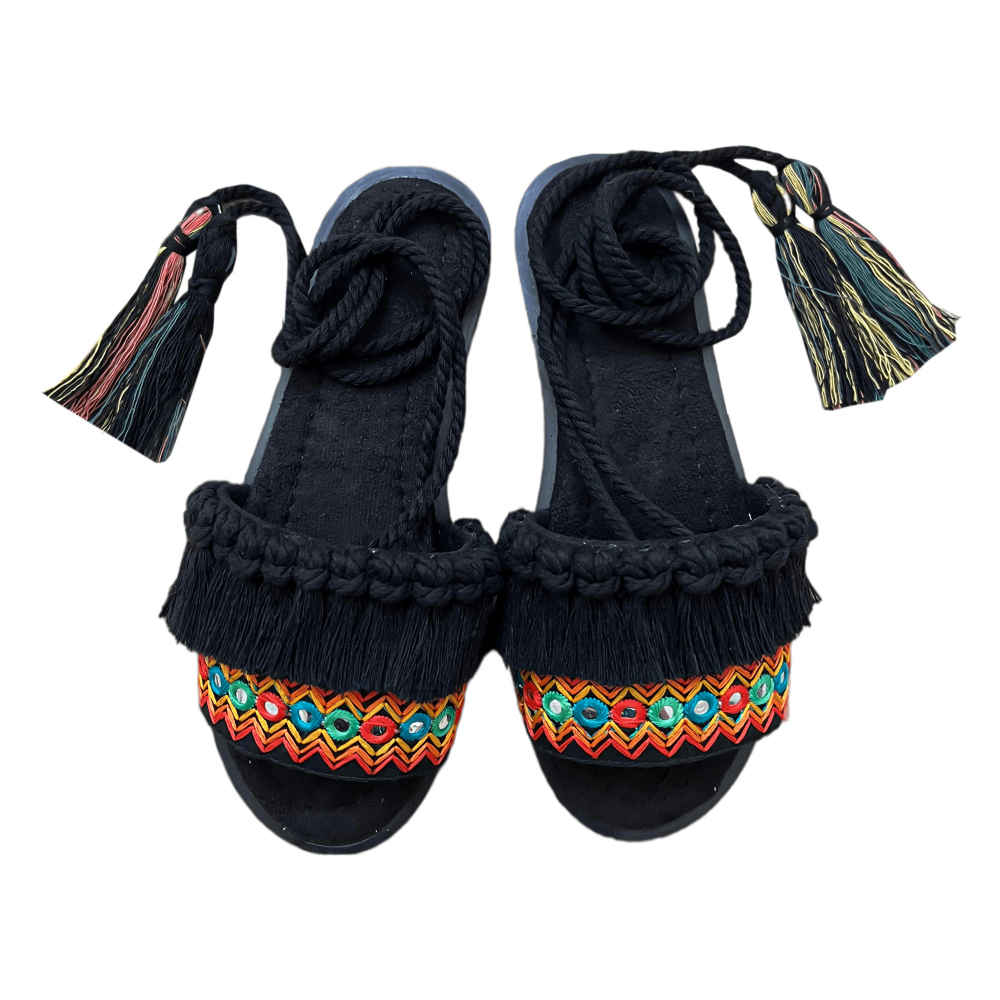 Price and Buy Sling Back Macrame Boho Sandals Model Sahel