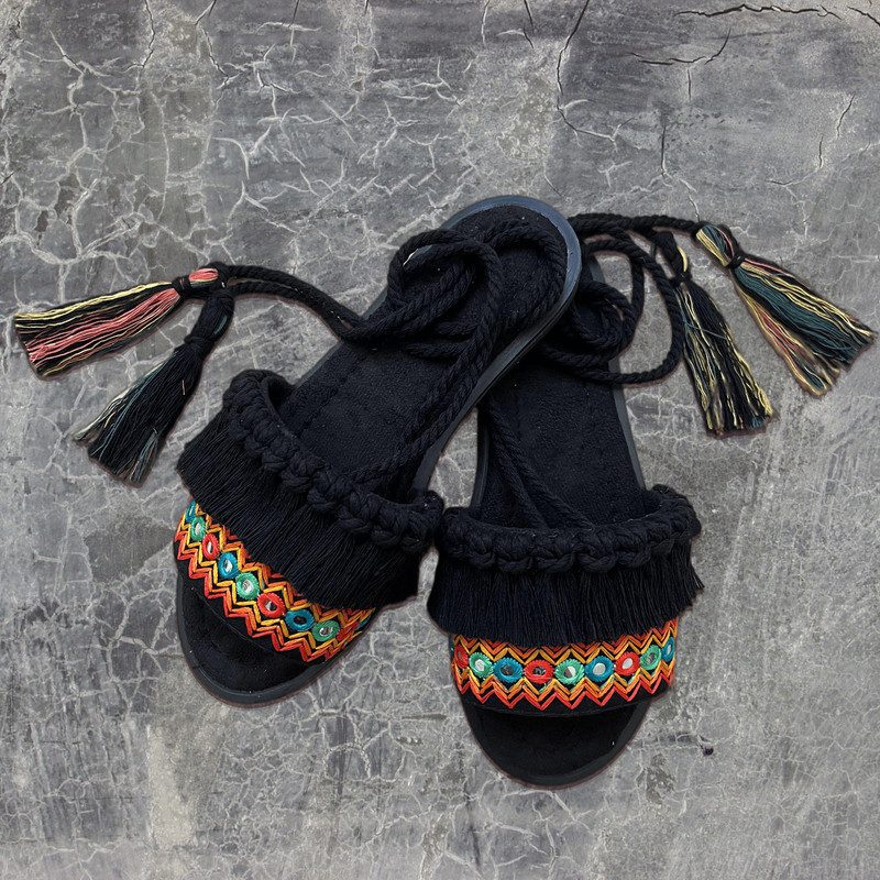 Price and Buy Sling Back Macrame Boho Sandals Model Sahel - Image 3