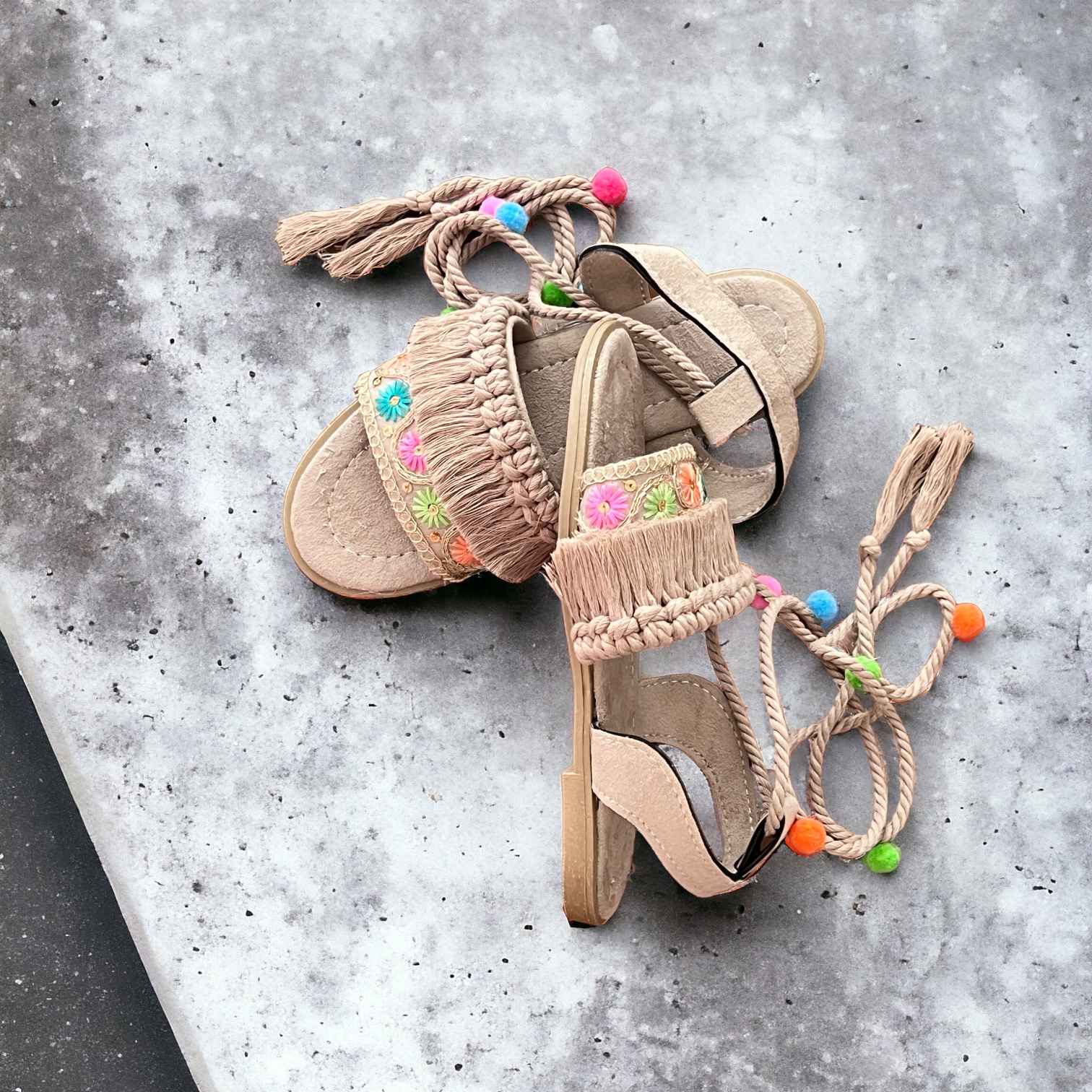 Price and Buy Slingback Flat Sandals Handcrafted with Boho Design - Image 5