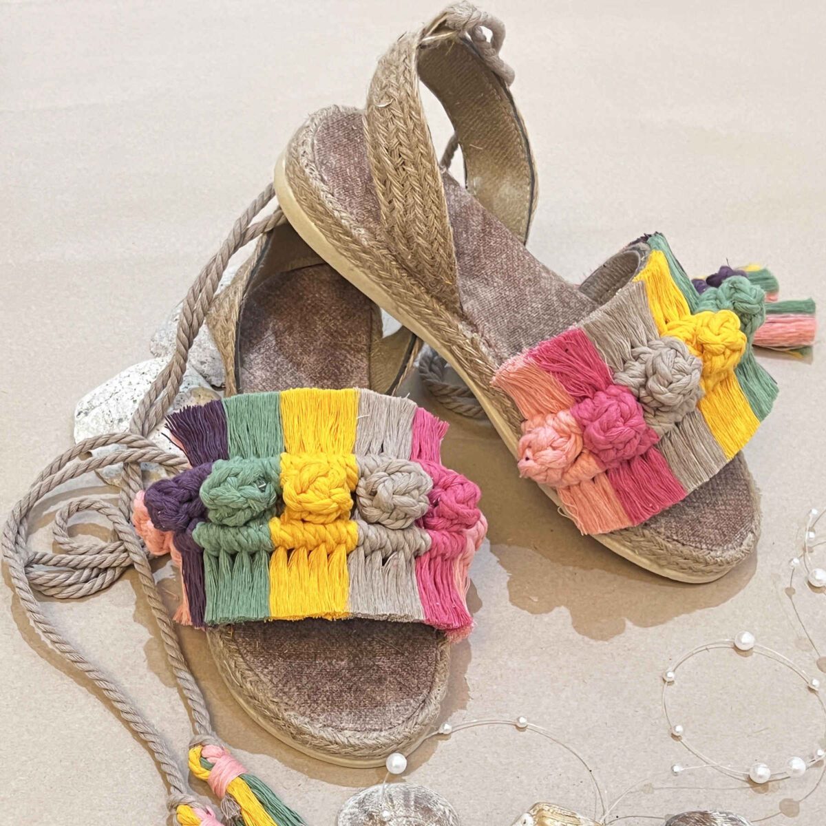 Price and Buy Slingback Sandals Handcrafted with Boho Design Model Adonis - Image 3