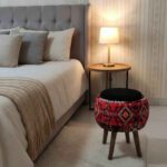 Price and Buy Small Decorative Persian Ottoman – Iranian Pattern with Durable Wooden Base - Image 5