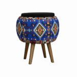 Price and Buy Small Decorative Persian Ottoman – Iranian Pattern with Durable Wooden Base - Image 7
