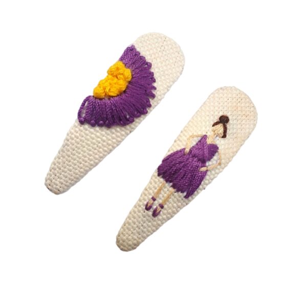 Price and Buy Snap Hair Clip Set with Hand-Embroidered Ballerina Design_68fffd066470c.jpeg Price and Buy Snap Hair Clip Set with Hand-Embroidered Ballerina Design
