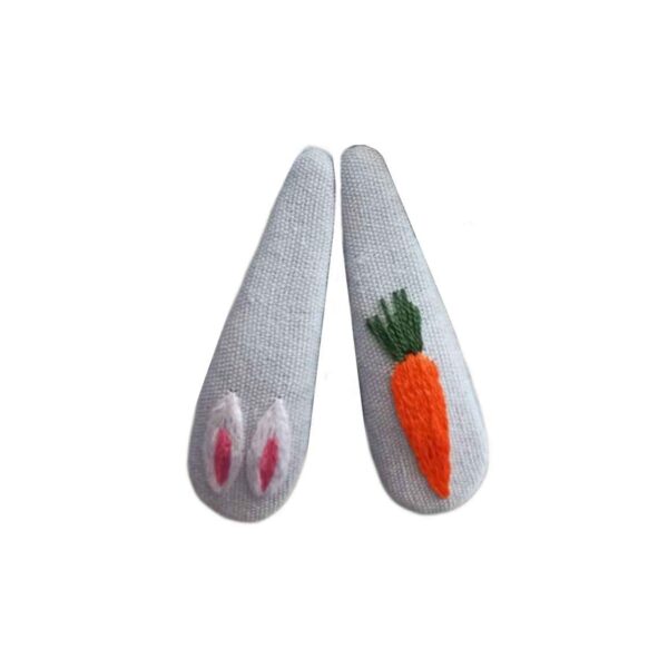 Price and Buy Snap Hair Clip Set with Hand-Embroidered Carrot Design_68fe045652320.jpeg Price and Buy Snap Hair Clip Set with Hand-Embroidered Carrot Design