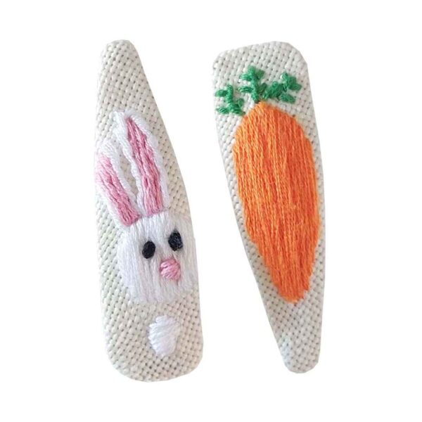 Price and Buy Snap Hair Clip Set with Hand-Embroidered Rabbit Design_68fe05b08ec75.jpeg Price and Buy Snap Hair Clip Set with Hand-Embroidered Rabbit Design