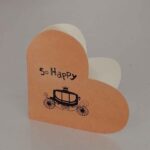 Price and Buy “So Happy” Heart-Shaped Carriage Card