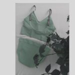 Price and Buy Soft Padded Sport Bra and Panty Set – Light Green, Suitable for Gym and Relaxing at Home - Image 3