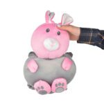 Price and Buy Soft Plush Baby Head Protector – Cute Pink Bunny Design for Newborns