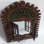 Price and Buy Solid Wood Mirror Key Organizer with Hooks – Decorative and Practical Wall Hanging for Home - Image 3