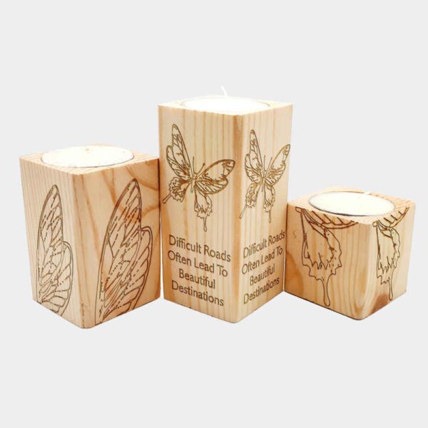 Price and Buy Solid Wooden Cube Tealight Holder Set of 3 / Butterfly_68fc0371ef020.jpeg Price and Buy Solid Wooden Cube Tealight Holder Set of 3 / Butterfly