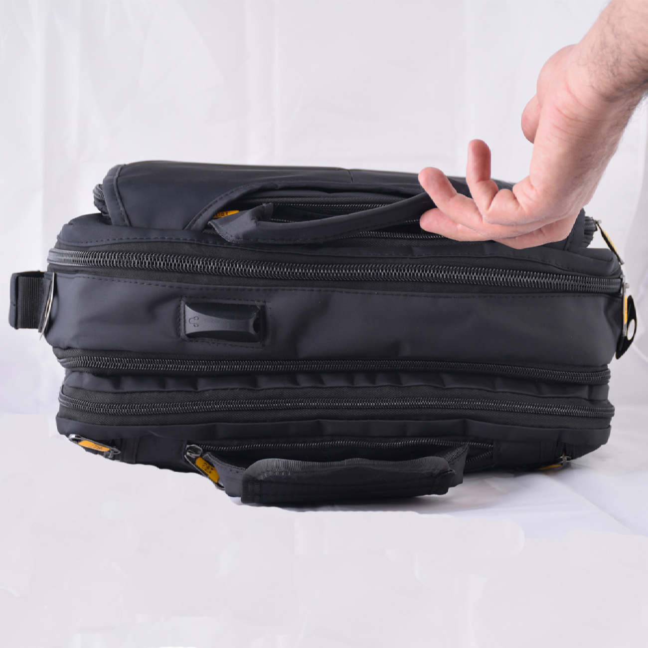 Price and Buy Spacious Leather Briefcase Fits 13-15 Inch Laptops Model A-70 - Image 5