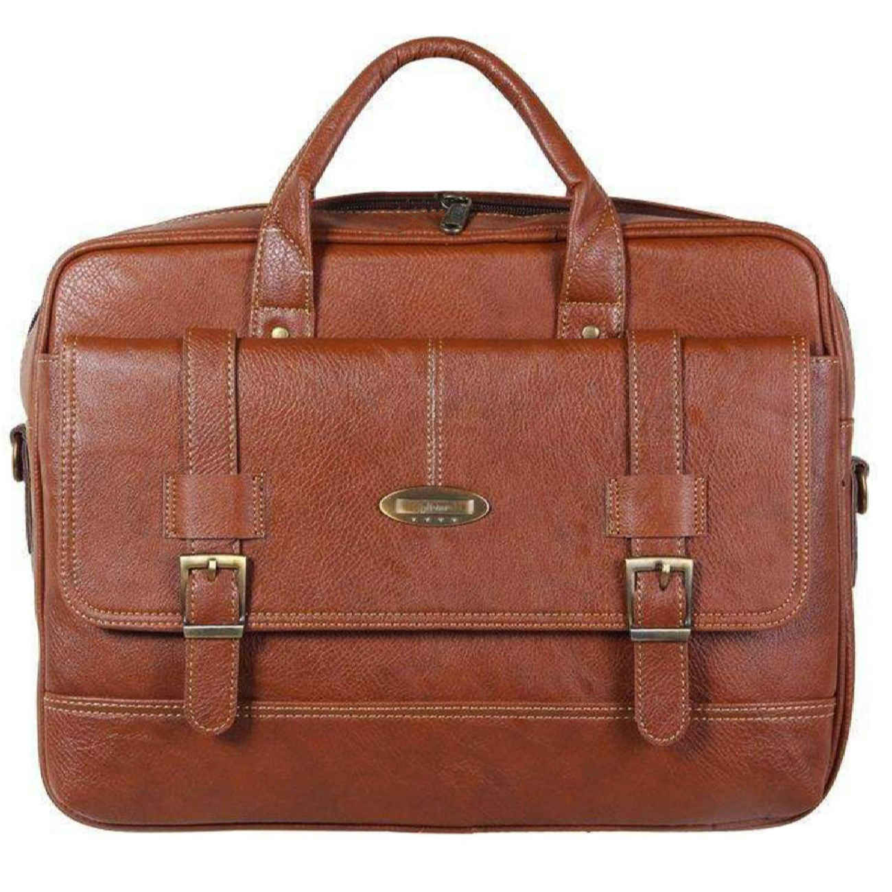 Price and Buy Spacious Leather Briefcase for 13-15 Inch Laptops – MA1-96 - Image 7