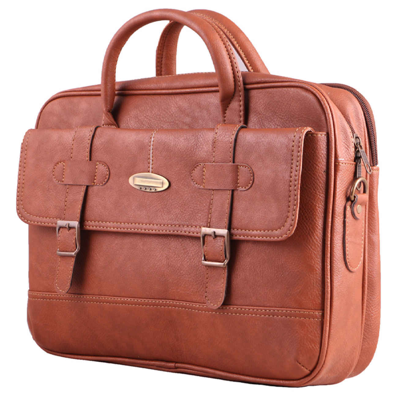 Price and Buy Spacious Leather Briefcase for 15-17 Inch Laptops – MJ-20 - Image 8