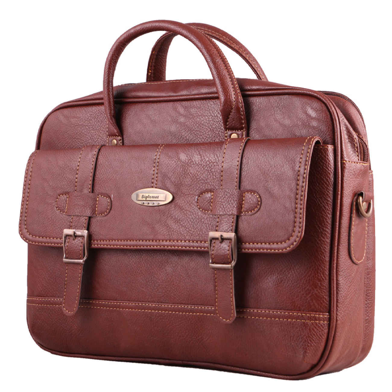 Price and Buy Spacious Leather Briefcase for 15-17 Inch Laptops – MJ-20 - Image 9
