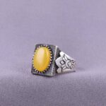 Price and Buy Spiritual Grace – Persian Silver Ring with Sharf al-Shams Script for Men - Image 3