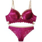 Price and Buy Sponge-Style Padded Bra and Thong Set with Gentle Underwire