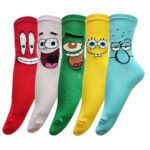 Price and Buy SpongeBob & Friends Long Stem Socks – Fun Cartoon Vibes (x5)