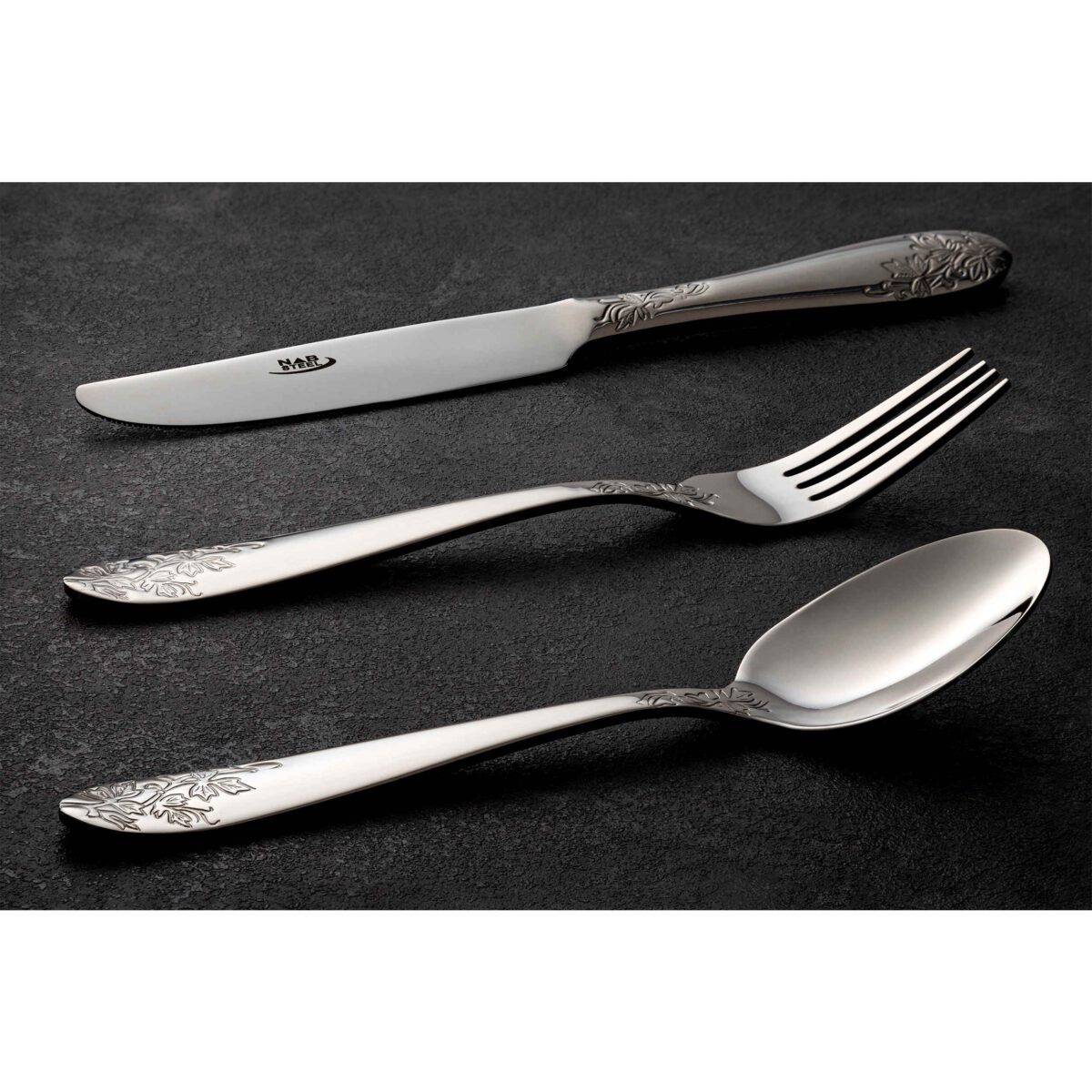 Price and Buy Spoon and Fork Flatware Set Dishwasher Safe 12 Pcs Model Florl - Image 3