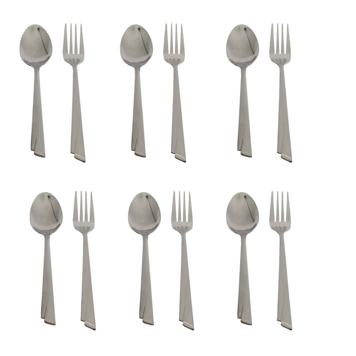 Price and Buy Spoon and Fork Flatware Set Dishwasher Safe 12 Pcs Model Sana