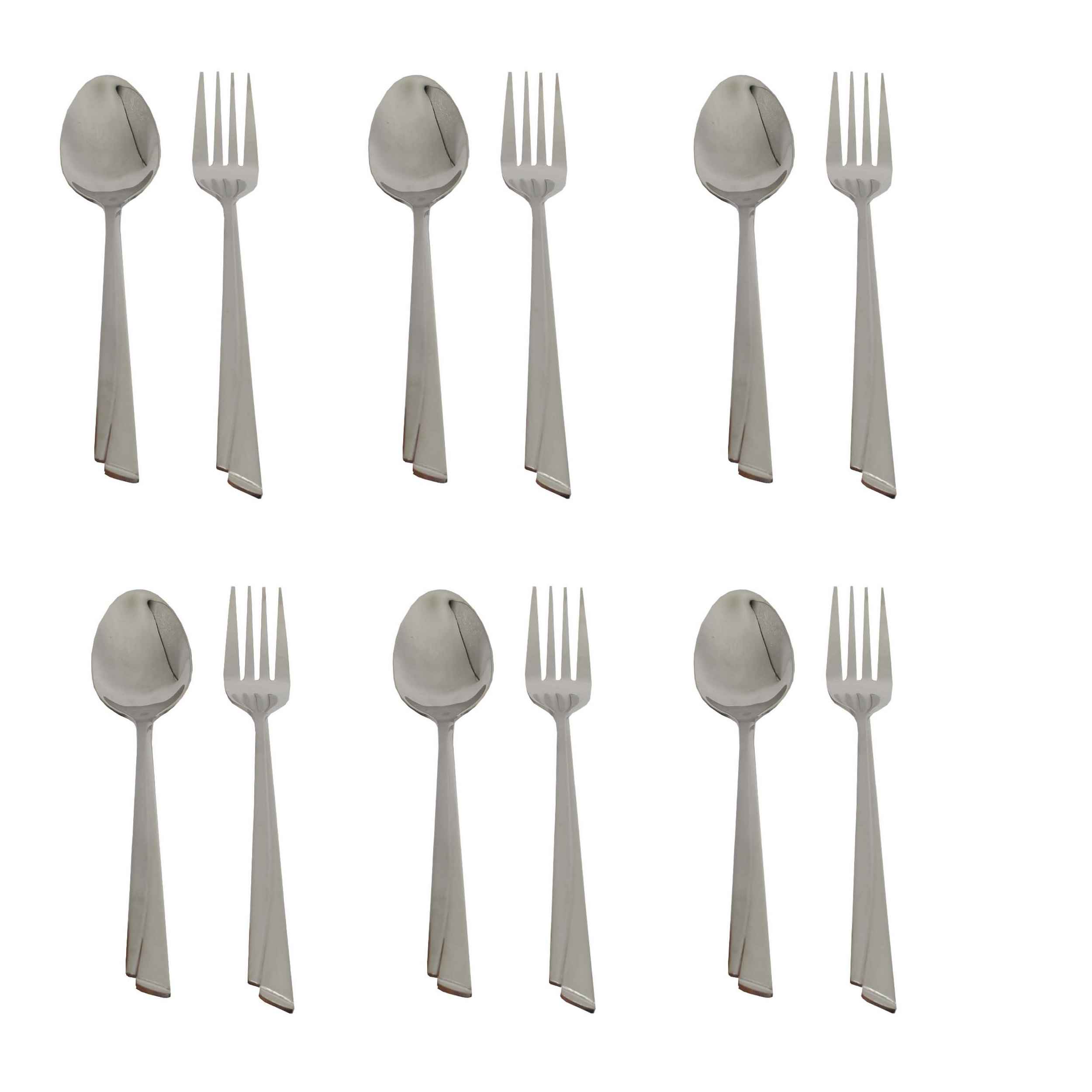 Price and Buy Spoon and Fork Flatware Set Dishwasher Safe 12 Pcs Model Sana