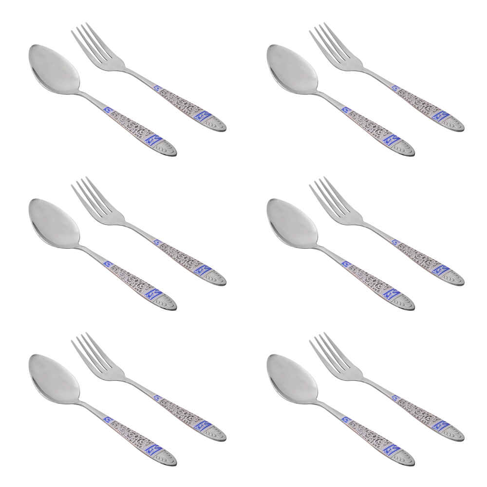 Price and Buy Spoon and Fork Flatware Set Dishwasher Safe – Set of 12 - Image 3
