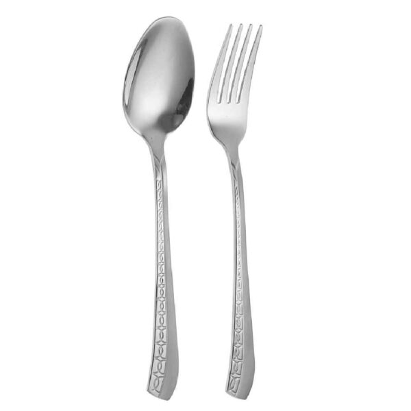 Price and Buy Spoon and Fork Flatware Set Dishwasher Safe With Chain Design_68fe5106198a8.jpeg Price and Buy Spoon and Fork Flatware Set Dishwasher Safe With Chain Design