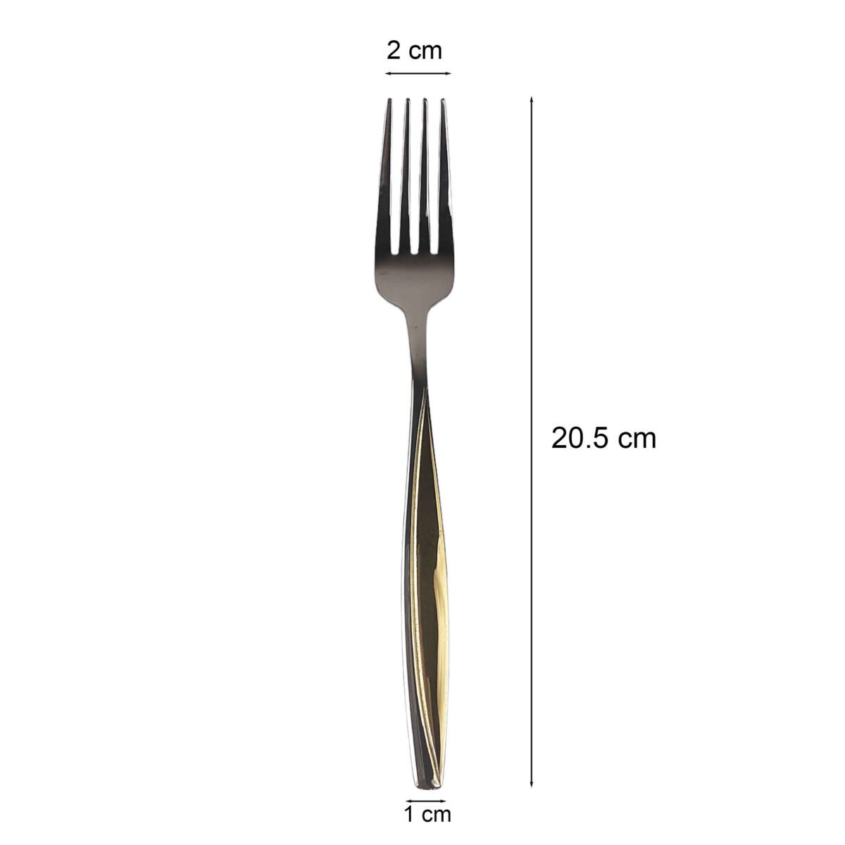 Price and Buy Spoon and Fork Flatware Set Golden Design 12 Pcs Model Mines - Image 3