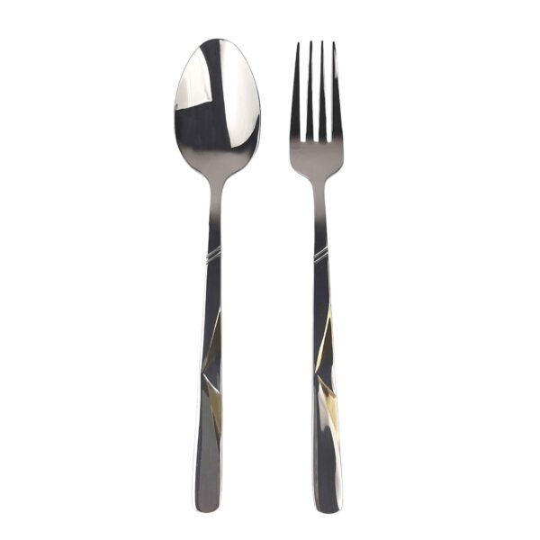 Price and Buy Spoon and Fork Flatware Set Golden Design 12 Pcs_68fe503f8a5cc.jpeg Price and Buy Spoon and Fork Flatware Set Golden Design 12 Pcs