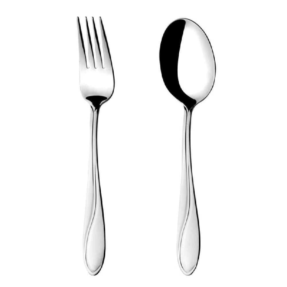 Price and Buy Spoon and Fork Flatware Set of 12 Model Borderd