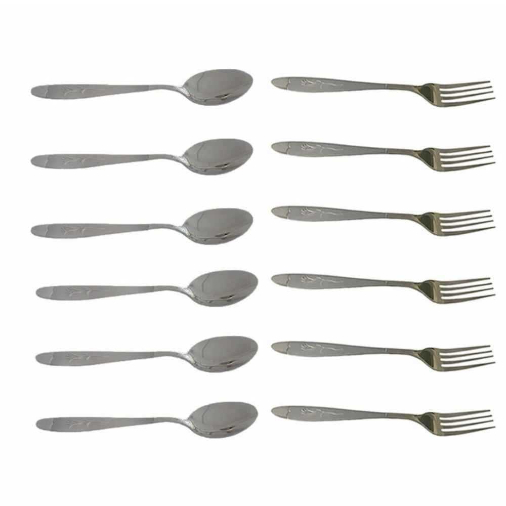 Price and Buy Spoon and Fork Flatware Set of 12 Model Mikhak - Image 4