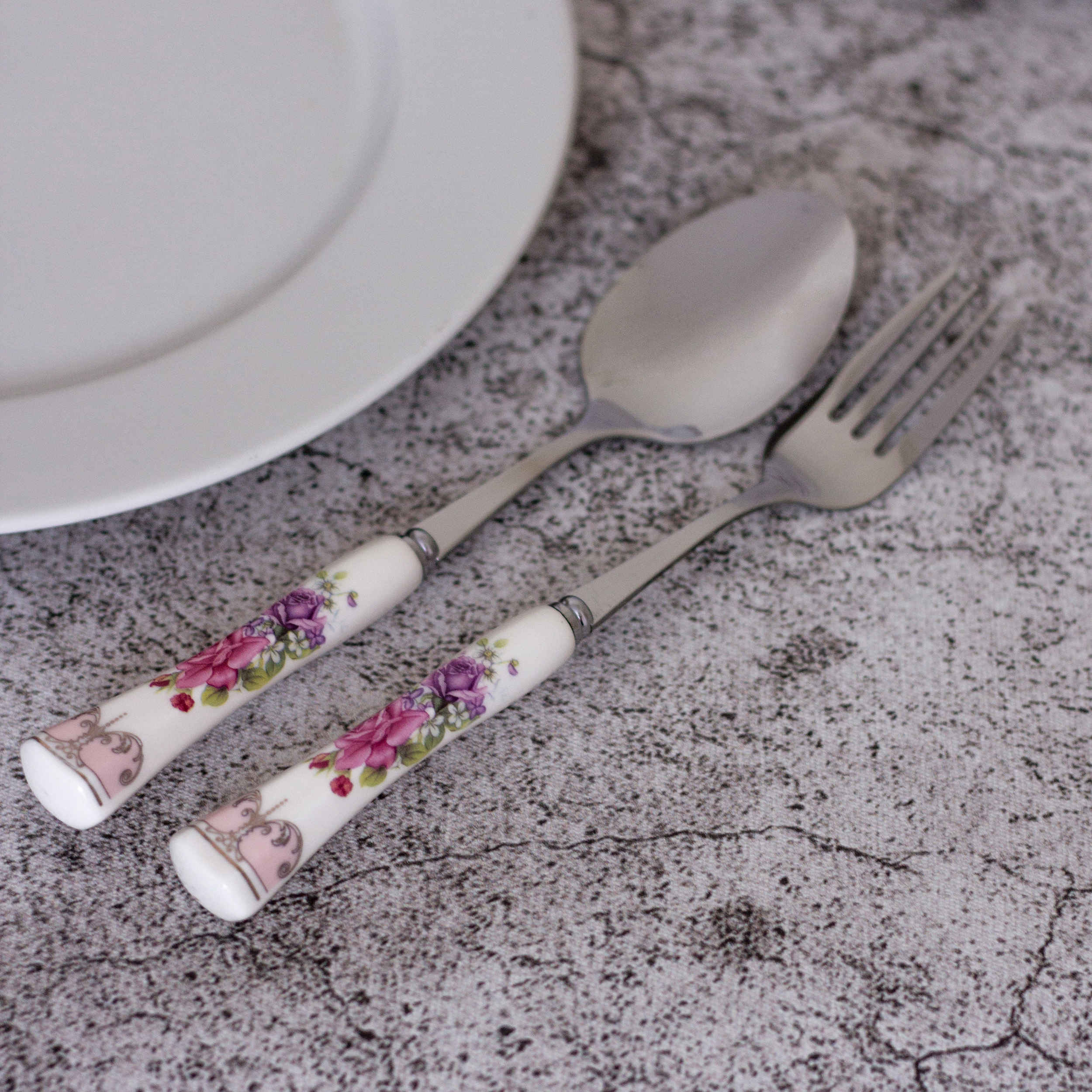 Price and Buy Spoon and Fork Flatware Set with Ceramic-handled Model Bahar - Image 4