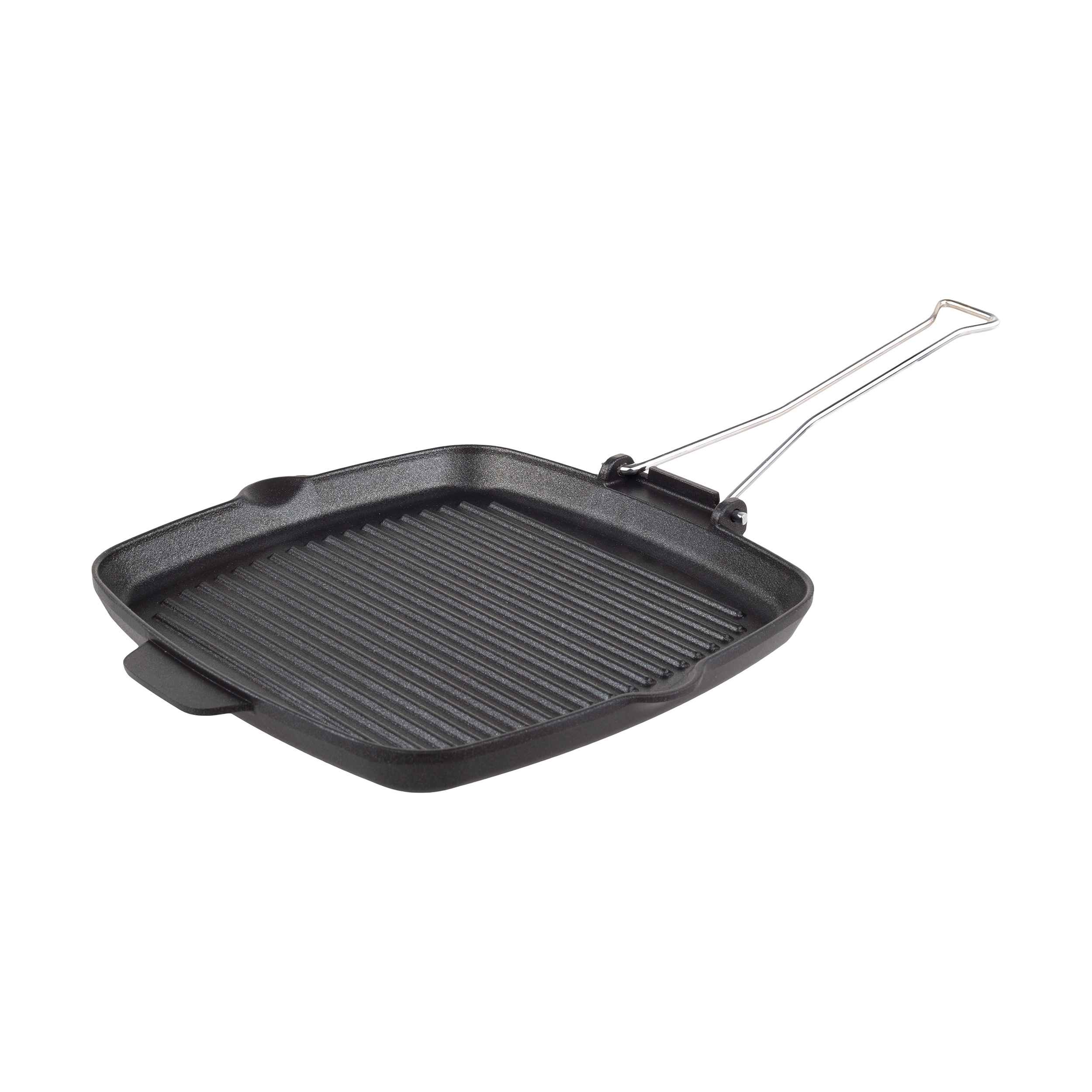 Price and Buy Square Cast Iron Grill Skillet for Camping & Outdoor – 26 cm