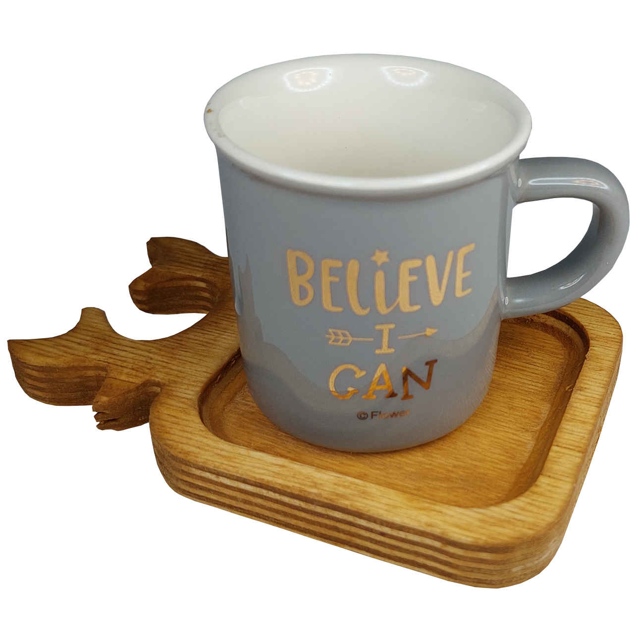 Price and Buy Square Wooden Coaster – Deer Antler Design (Pack of 2) - Image 3