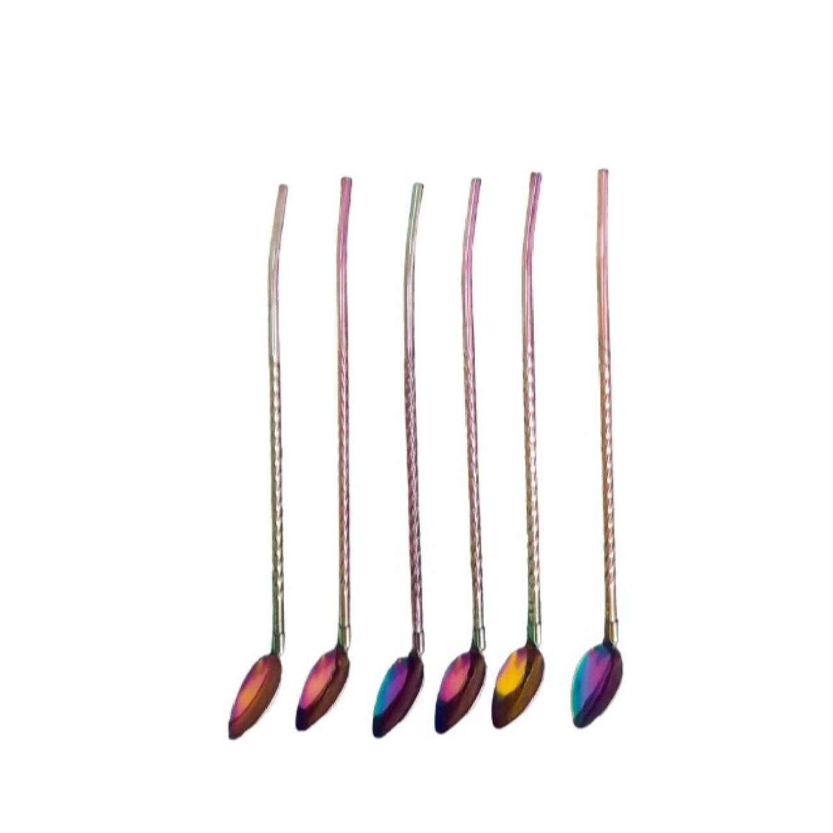 Price and Buy Stainless Steel Bar Spoon Set 6 Pieces Chic & Lux