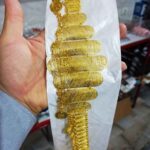 Price and Buy Stainless Steel Kurdish Belt – Traditional Handmade Design in Golden - Image 3