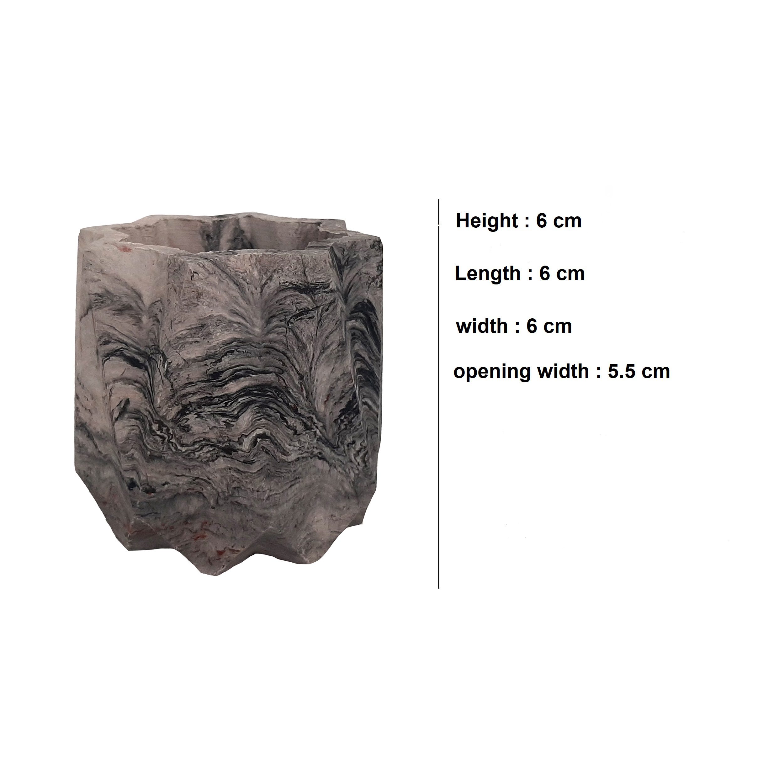 Price and Buy Star Shine – Concrete Pen Holder with Marble Design Accents - Image 4
