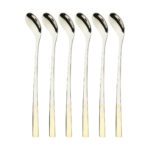 Price and Buy Steel Bar Spoon – Suitable for Mixing Drink & Syrup Pack of 6