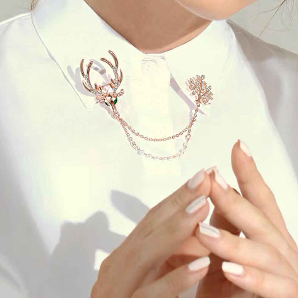 Price and Buy Steel Brooch Pin – Deer Design - Image 3