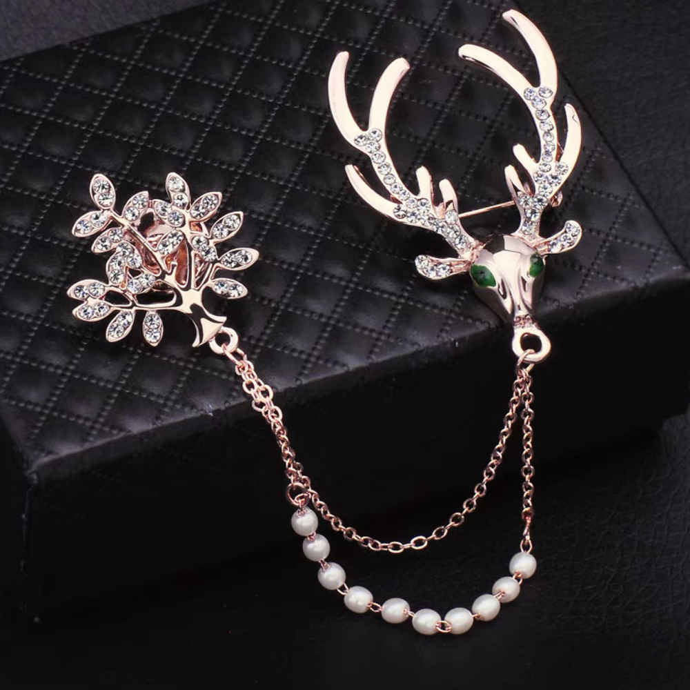 Price and Buy Steel Brooch Pin – Deer Design - Image 4