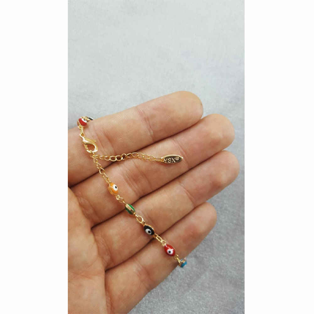 Price and Buy Steel Cheshm Nazar Ankle Bracelet Model Tanin - Image 3